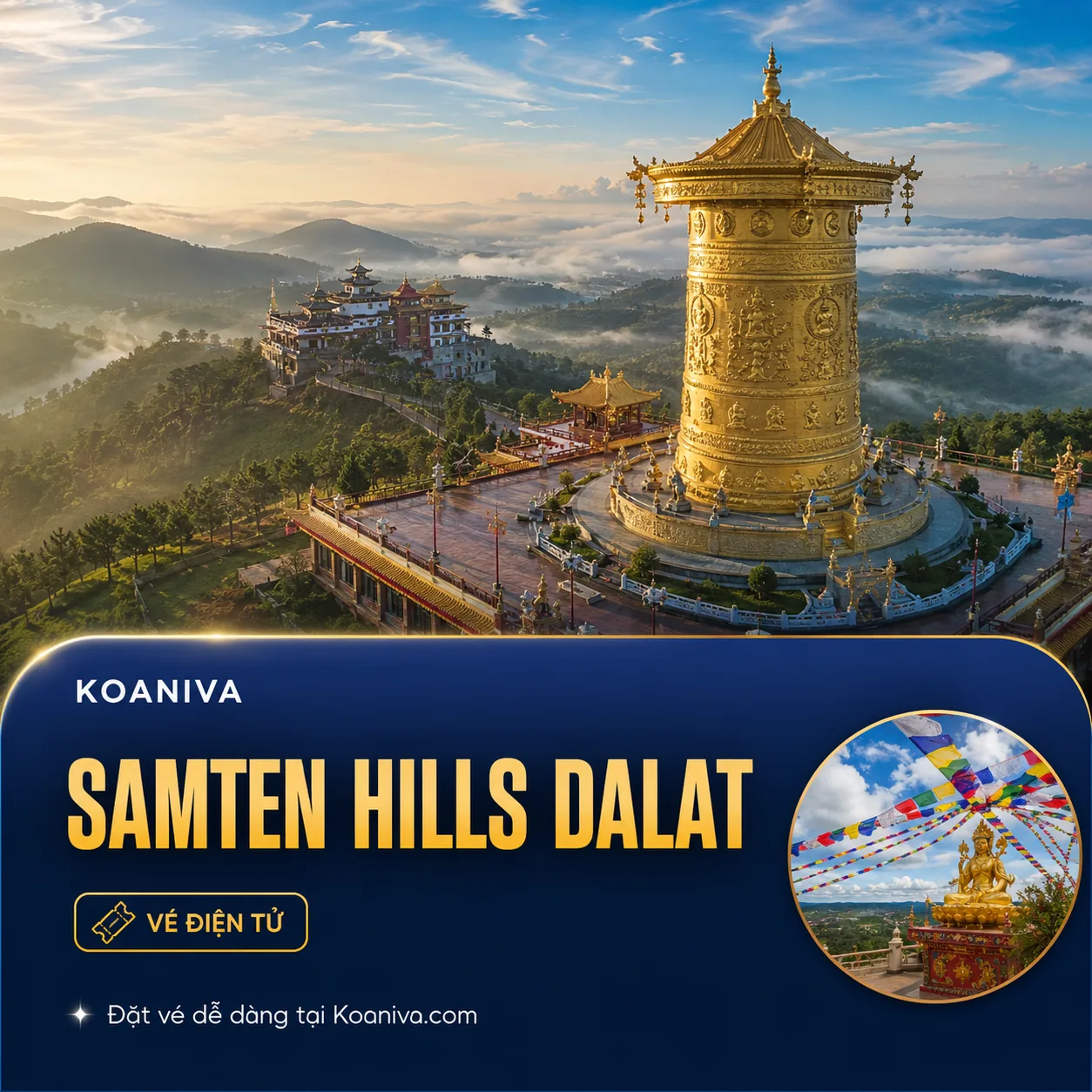 Vé tham quan Samten Hills Dalat