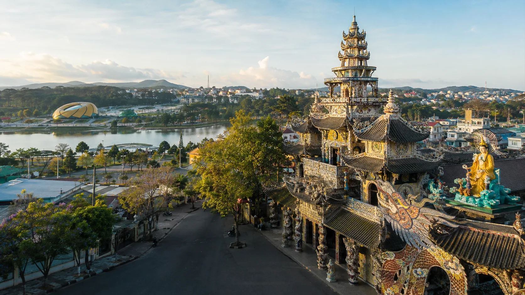Chùa Linh Phước – Quảng trường Lâm Viên