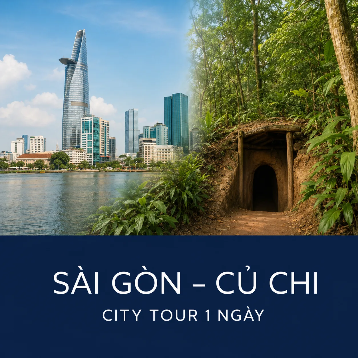 Sài Gòn City Tour – Địa đạo Củ Chi 1 ngày