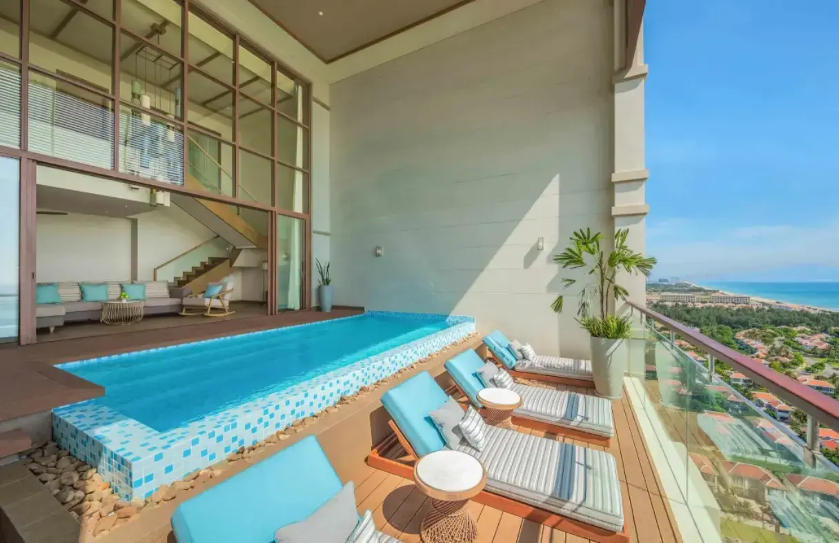 Villa Đà Nẵng view biển có hồ bơi riêng rộng rãi tại Koaniva - Lý tưởng cho nhóm đông và tiệc tùng.